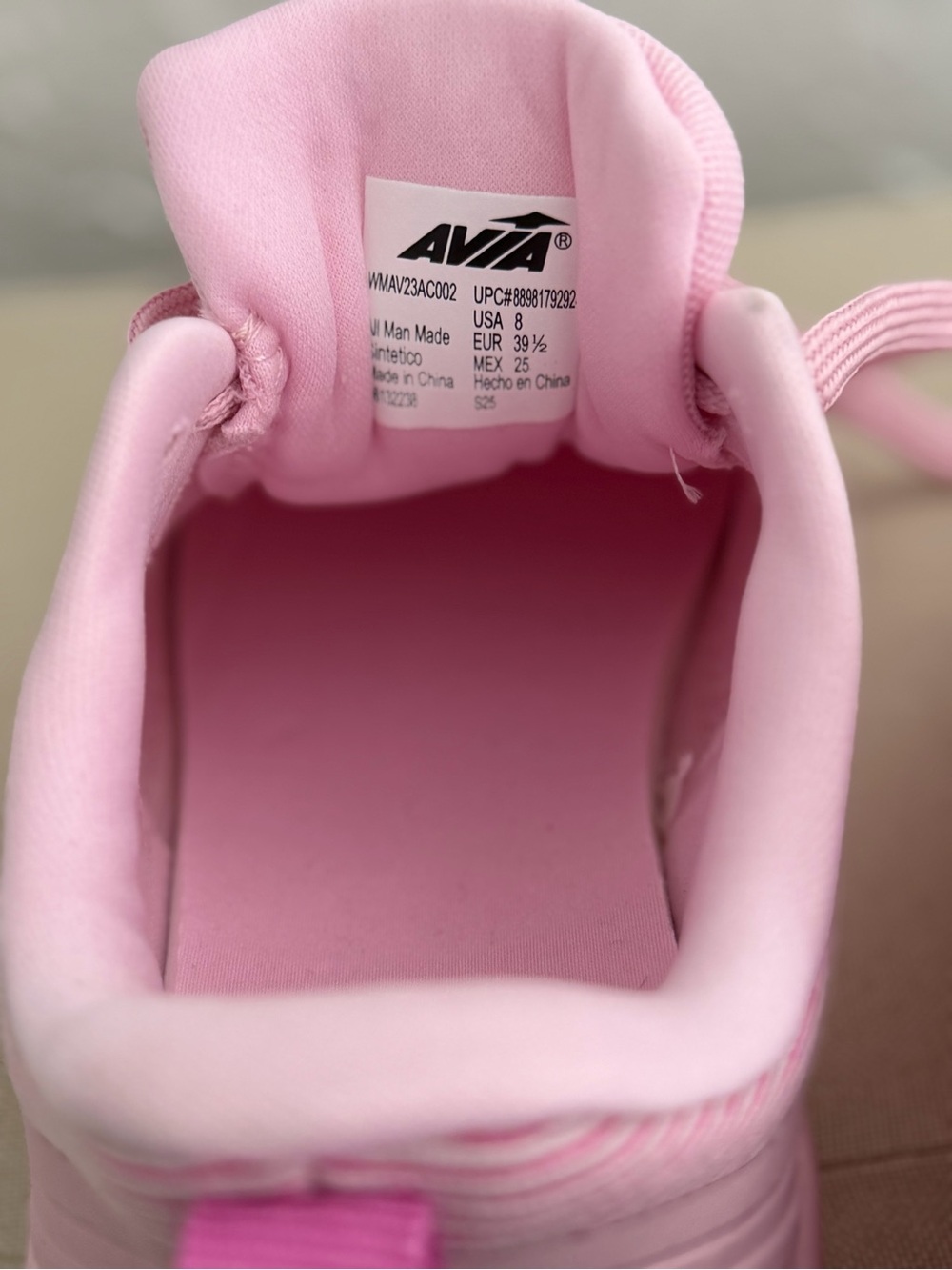Avia Pink Women's Air-Cushioned Athletic Sneakers - Picture 5 of 6